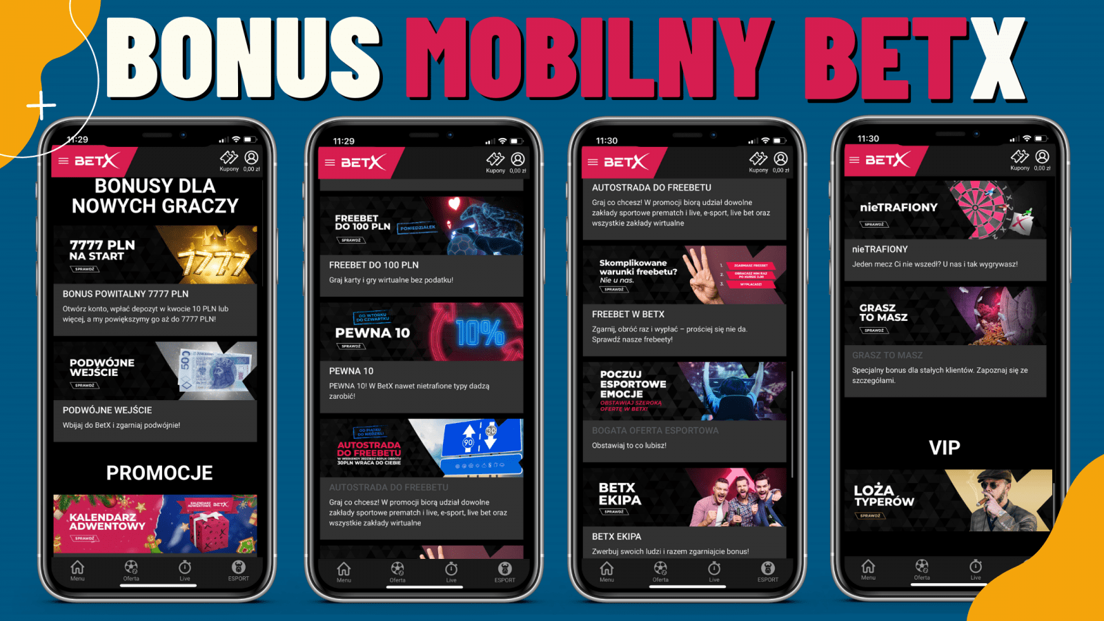 Bonus mobilny w BetX
